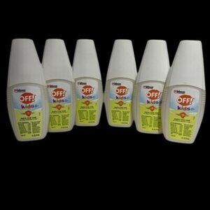 Lot of 6-OFF! Kids Mosquito Spray 100% Plant Based Oils Non Greasy 4 oz Bottles